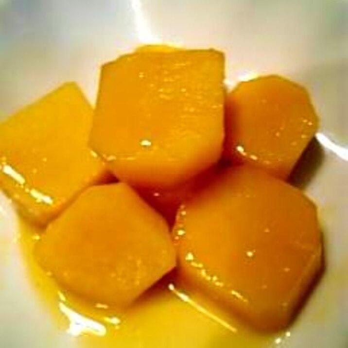 甘酸っぱいサツマイモのオレンジジュース煮♪
